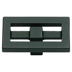 Nobu 1-3/4 Inch Diameter Black Cabinet Knob