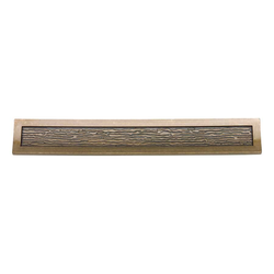 Primitive 5-1/16 Inch Center to Center Burnished Bronze Cabinet Pull
