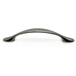 Traditional 3-25/32 Inch Center to Center Bar Pulls with Black Nickel Finish