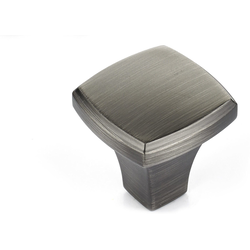 Transitional 1.38 Inch Length Knobs with Antique Nickel Finish