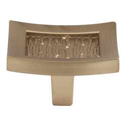 Primitive Square Knob 1-1/2 inch Diameter Champagne