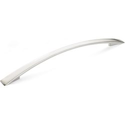 Contemporary 7-9/16 Inch Center to Center Bar Pulls with Nickel Finish
