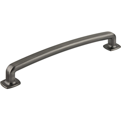 Transitional 6-5/16 Inch Center to Center Bar Pulls with Antique Nickel Finish
