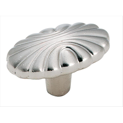 Clearance Sale, Natural Elegance 1-9/16 Inch Diameter Sterling Nickel Cabinet Knob