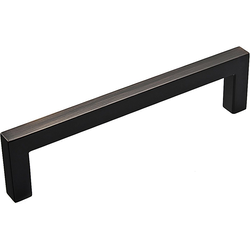 Contemporary 5-1/32 Inch Center to Center Bar Pulls with Bronze Finish