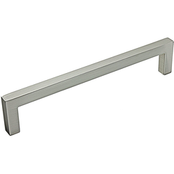 Contemporary 6-5/16 Inch Center to Center Bar Pulls with Nickel Finish