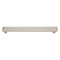 Trocadero 6-5/16 Inch Center to Center Brushed Nickel Cabinet Pull