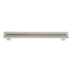 Trocadero 6-5/16 Inch Center to Center Polished Nickel Cabinet Pull