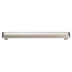 Trocadero 7-9/16 Inch Center to Center Brushed Nickel Cabinet Pull