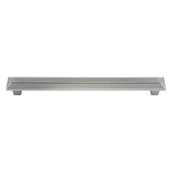 Trocadero 7-9/16 Inch Center to Center Pewter Cabinet Pull