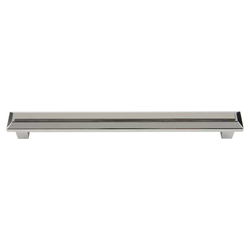 Trocadero 7-9/16 Inch Center to Center Polished Nickel Cabinet Pull