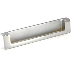 Contemporary 5-1/32 Inch Center to Center Bar Pulls with Chrome Finish