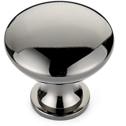Contemporary 1-3/16 Inch Diameter Knobs with Black Nickel Finish