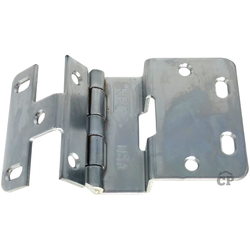 30% OFF #374 Five Knuckle Overlay Institutional Hinge, Dull Chrome