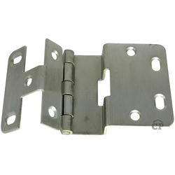 #376 Five Knuckle Overlay Institutional Hinge, Stainless Steel