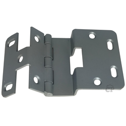 #74 Five Knuckle Overlay Institutional Hinge, Chrome Powder Coat