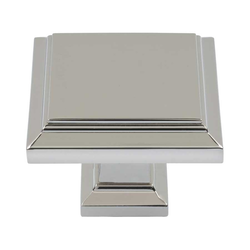 Sutton Place 1-1/4 Inch Diameter Polished Nickel Cabinet Knob