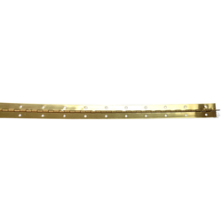 1-1/2 Inch Continuous Piano Hinge 48 Inch Long, Brass Plated Steel