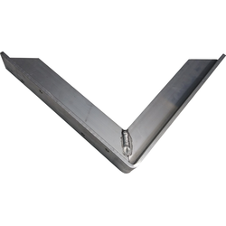 Counter Support Bracket 12 Inch by 12 Inch Powdercoat Chrome Finish