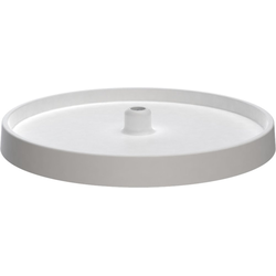 18 Inch Diameter Value Line Full Circle Lazy Susan Shelf Only, Bottom Mount Post Sold Seperate, White