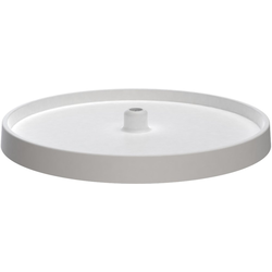 20 Inch Diameter Value Line Full Circle Lazy Susan Shelf Only, Bottom Mount Post Sold Seperate, White