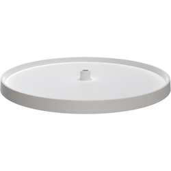 28 Inch Diameter Value Line Full Circle Lazy Susan Shelf Only, Bottom Mount Post Sold Seperate, White