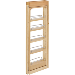 21% OFF 3 Inch Width Kitchen Cabinet Wall Filler Pull-Out Organizer, 33 Inch Height, Natural, Min. Cabinet Opening: 3-1/8" W x 11-3/8" D x 33-1/8" H