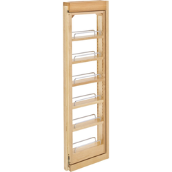 22% OFF 3 Inch Width Wood Kitchen Wall Cabinet Filler Pull-Out Organizer, for 39 Inch Height, Natural, Min. Cabinet Opening: 3-1/8" W x 11-3/8" D x 39-1/8" H