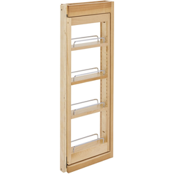 22% OFF 3 Inch Width Wood Kitchen Wall Cabinet Filler Pull-Out Organizer with Soft-Close Slides, for 33 Inch Height, Natural, Min. Cabinet Opening: 3" W x 11-1/8" D x 33" H
