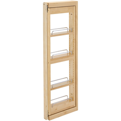 22% OFF 3 Inch Width Wood Kitchen Wall Cabinet Filler Pull-Out Organizer with Soft-Close Slides, for 36 Inch Height, Natural, Min. Cabinet Opening: 3" W x 11-1/8" D x 36" H