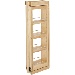 22% OFF 6 Inch Width Wood Kitchen Wall Cabinet Filler Pull-Out Organizer with Soft-Close Slides, 36 Inch Height, Natural, Min. Cabinet Opening: 6" W x 11-1/8" D x 36" H