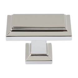Sutton Place 1-7/16 Inch Diameter Polished Nickel Cabinet Knob