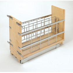 22% OFF 5 Inch Width Foil Wrap Holder/Tray Divider with Ball-Bearing Soft-Close Slides, Natural, Min. Cabinet Opening: 5-3/8" W x 21-3/4" D x 19-5/8" H