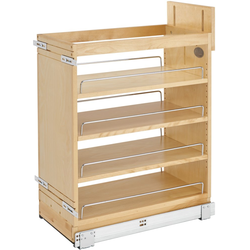  Rev A Shelf Wood Kitchen Base Cabinet Pull-Out Organizer with Blumotion Soft-Close Slides, Min. Cabinet Opening 11-1/2 Inch Width x 21-3/4 Inch Depth x 25-5/8" Height, Maple 