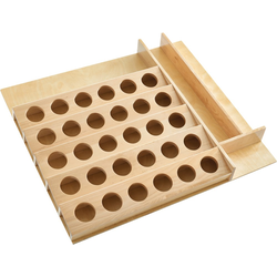 22 Inch K-Cup Custom Drawer Insert, Natural Wood
