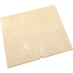 32% OFF Small 24 x 21 Inch Peg Board, Natural Wood