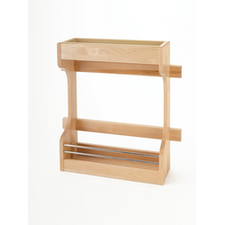 Door Mount Sink Base Organizer, Natural Wood