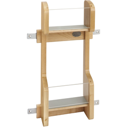 33% OFF 12-11/16 Inch Width Cabinet Door Wood Storage Organizational Rack for Bathroom Vanity for 12 Inch Vanity Base Cabinets, Natural