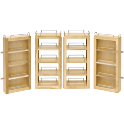 12"W x (2) 25 Inch Height Base Cabinet Swing Out Pantry Door Units, Min. Cabinet Opening: 30-1/2"W x 12-1/2"D x 25-3/4"H