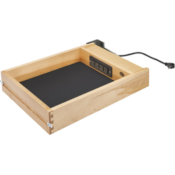 16.5 Inch Charging Drawer only without Drawer Slides, Natural Wood
