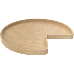 32 Inch Diameter Kidney Shape Classic Single Shelf Only with Swivel Bearing and Stop, Natural