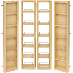 12"W x (2) 57 Inch Height Base Cabinet Swing Out Pantry Door Units, Min. Cabinet Opening: 31-1/2"W x 12-1/2"D x 57-3/4"H