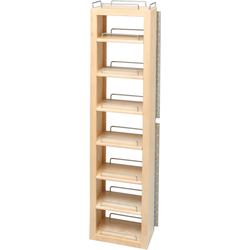 12"W x 57 Inch Height Single Base Cabinet Swing Out Pantry Door Unit, Natural, Min. Cabinet Opening: 12-1/8"W x 7-3/4"D x 57-1/8"H