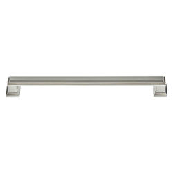 Sutton Place 7-9/16 Inch Center to Center Brushed Nickel Cabinet Pull