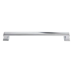 Sutton Place 7-9/16 Inch Center to Center Polished Chrome Cabinet Pull