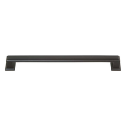 Sutton Place 7-9/16 Inch Center to Center Modern Bronze Cabinet Pull