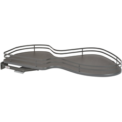 The Cloud 1 Tier Blind Corner Organizer, Blind Right, Min. Cabinet Opening 21 Inch Wide x 8 Inch High, Orion Gray