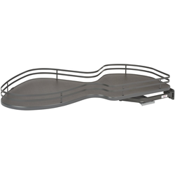 The Cloud 1 Tier Blind Corner Organizer, Blind Left, Min. Cabinet Opening 21 Inch Wide x 8 Inch High, Orion Gray