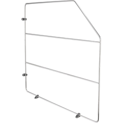 18 Inch High Wire Tray Dividers with Clips for Kitchen Cabinets, Chrome, Min. Cabinet Opening: 4" W x 20-1/8" D x 18-1/8" H