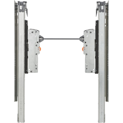  LEGRABOX Tip-On Kit for Maximum 18 Inch Slide Length Touch-to-Open Operation, Required Movento Slides and Front Locking Devices Sold Separately, Gray